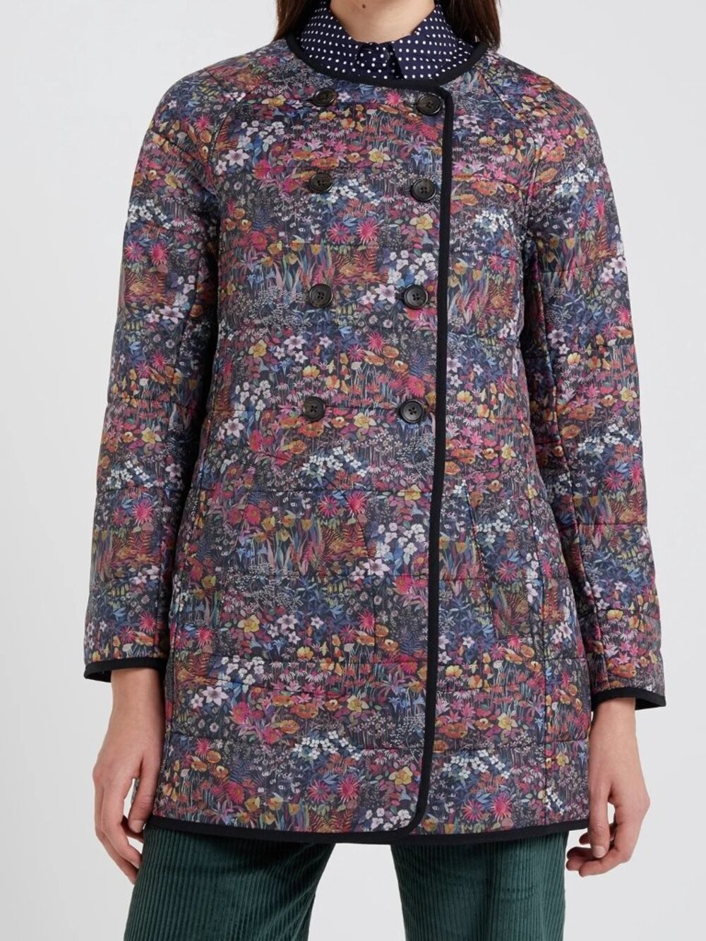 J.Crew Floral Reversible Jacket Prima Loft Primaloft Liberty Print S SM Small